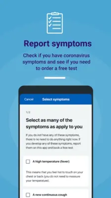 NHS COVID-19 android App screenshot 1